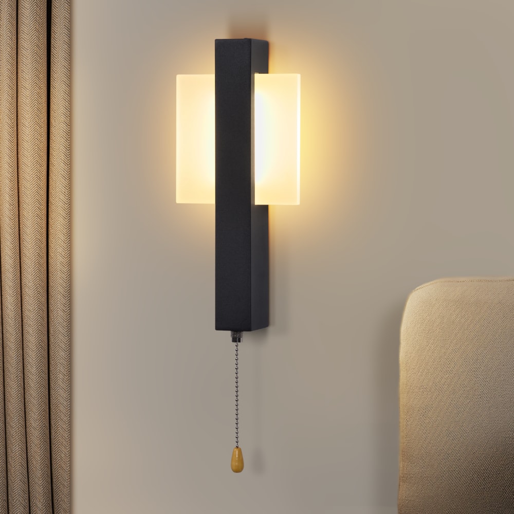 Applique murale fer noir 27.5x12x4.5cm led — vue 3