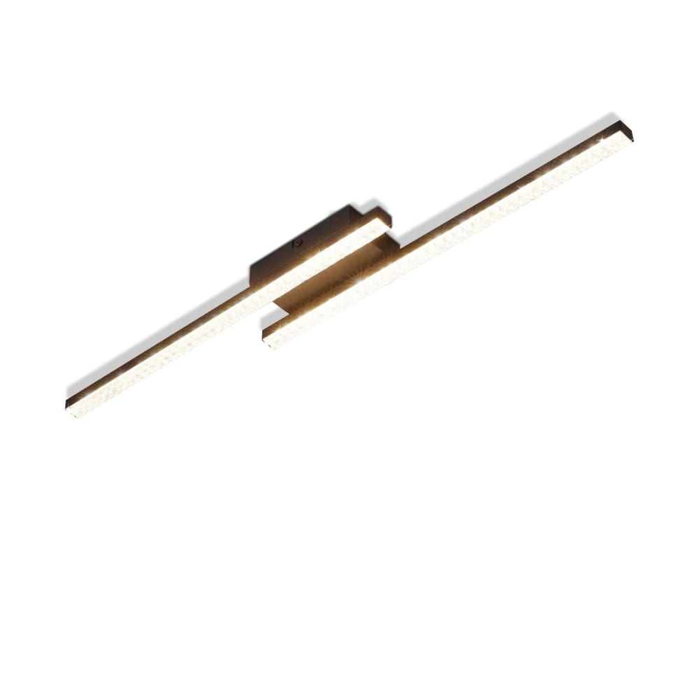 ZMH Deckenleuchte kunststoff 61.5x7x4.3cm schwarz LED 12W style modern - Pc - Polycarbonat