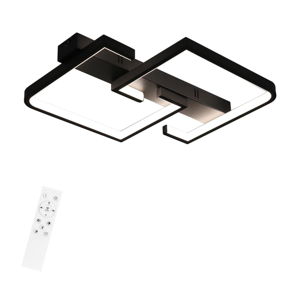 ZMH Deckenleuchte eisen 60x47x6cm schwarz LED 45W style modern - Metall