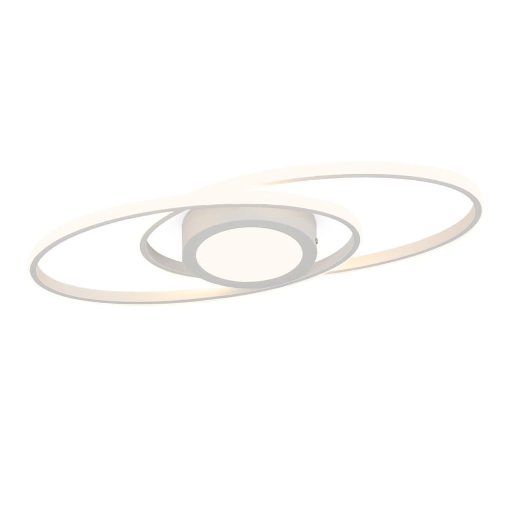 Plafonnier aluminium blanc 56.5x4x22.3cm led 48w