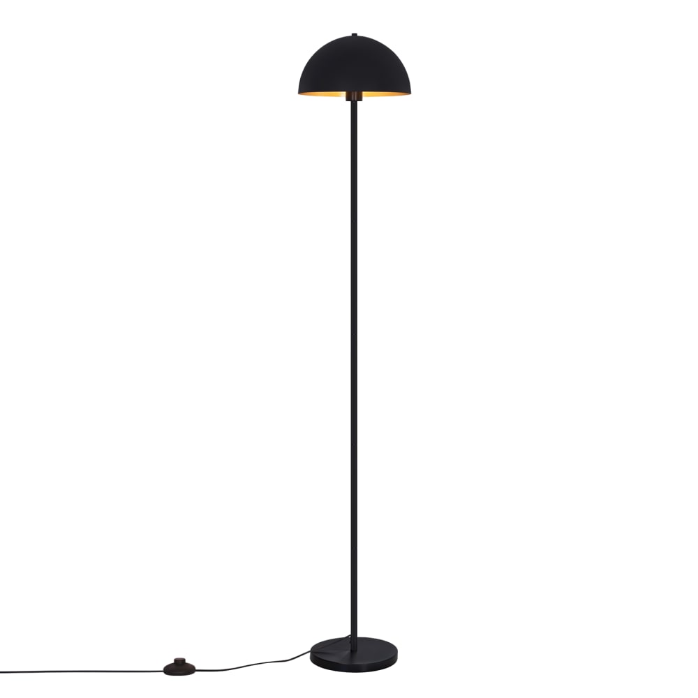Lampadaire fer noir 25x30x170cm e27