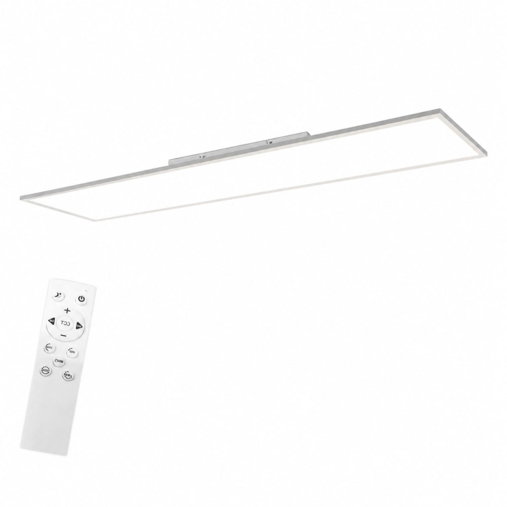 Plafonnier aluminium blanc 100x25x5cm led 24w