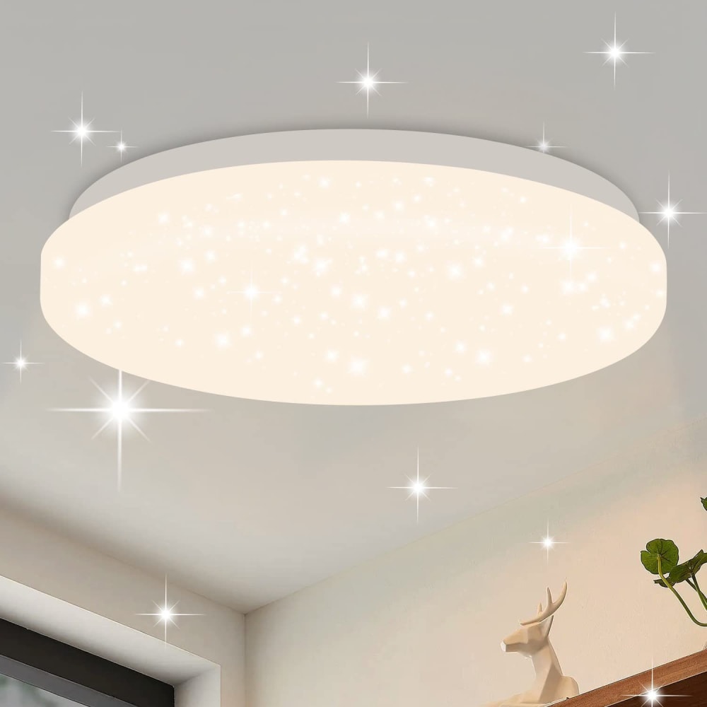 Deckenleuchte eisen 21x21x6cm weiß LED 15W - Maisons Du Monde