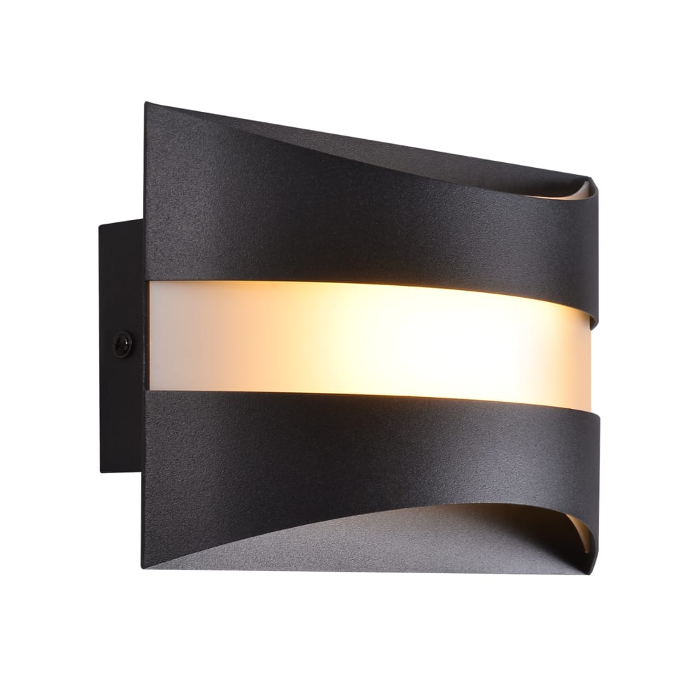 Applique murale fer noir 21x13x8cm led