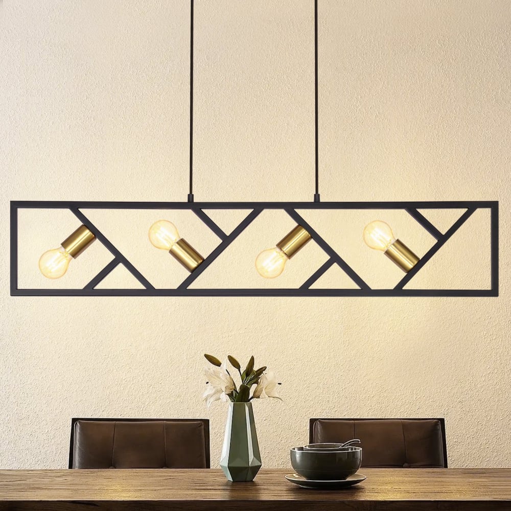 Suspension en fer, noir, h.175cm — vue 4