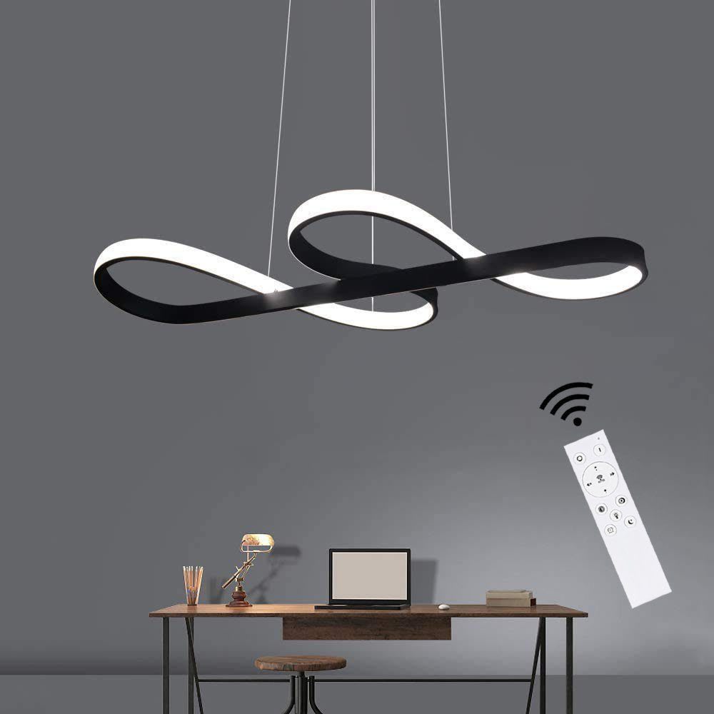 Suspension en aluminium, fer et silicone, noir, h.150cm — vue 3