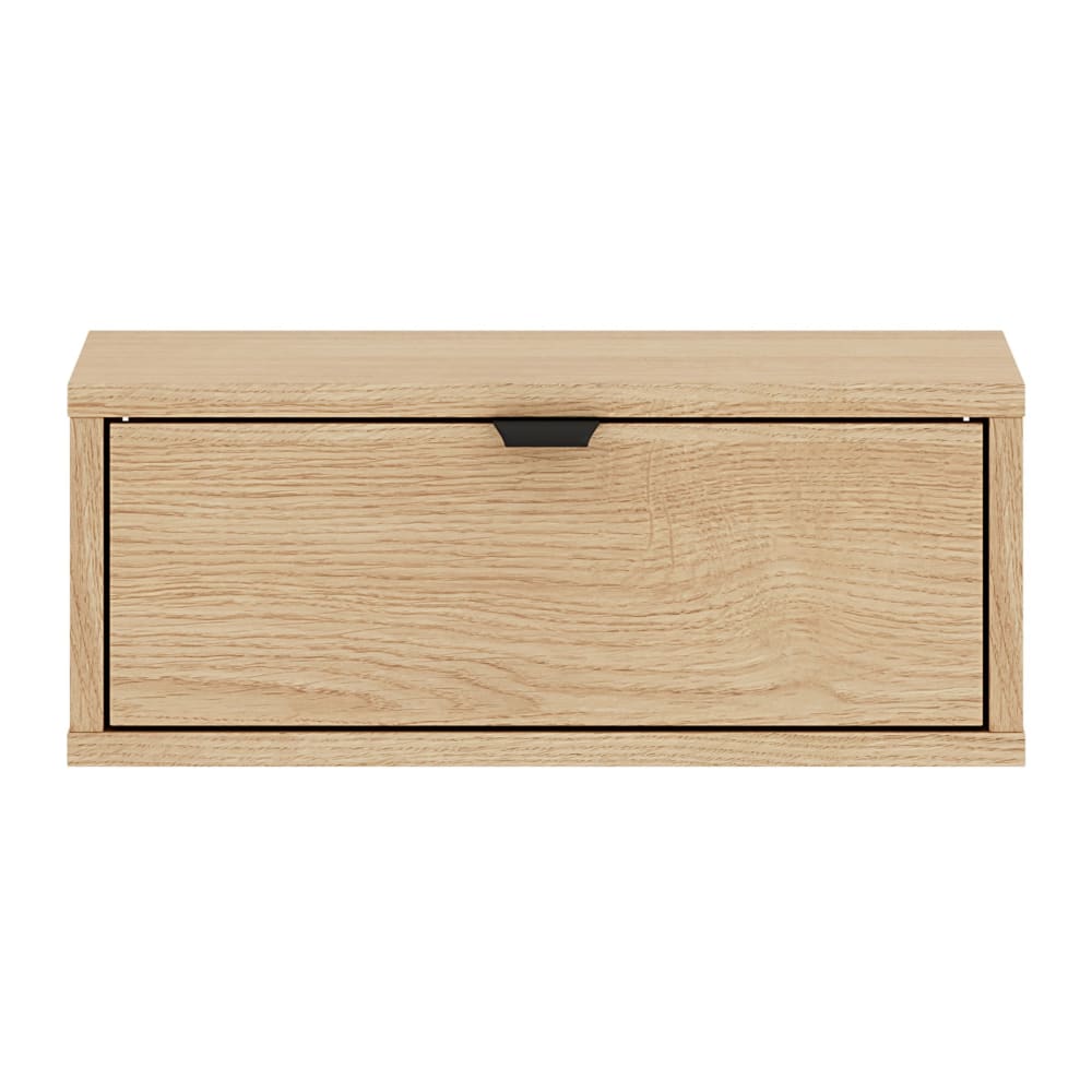 Table de chevet suspendue avec tiroir, chêne mavelie, 45 cm Table de chevet suspendue avec tiroir, chêne mavelie, 45 cm