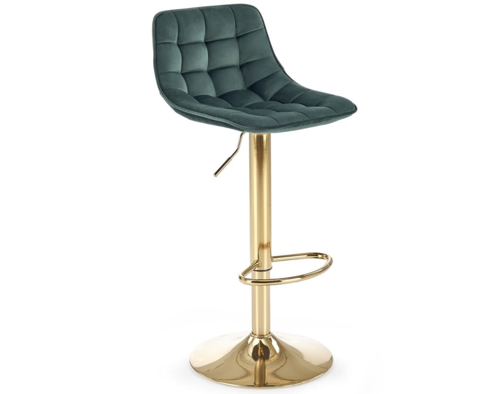 Chaise de bar en velours