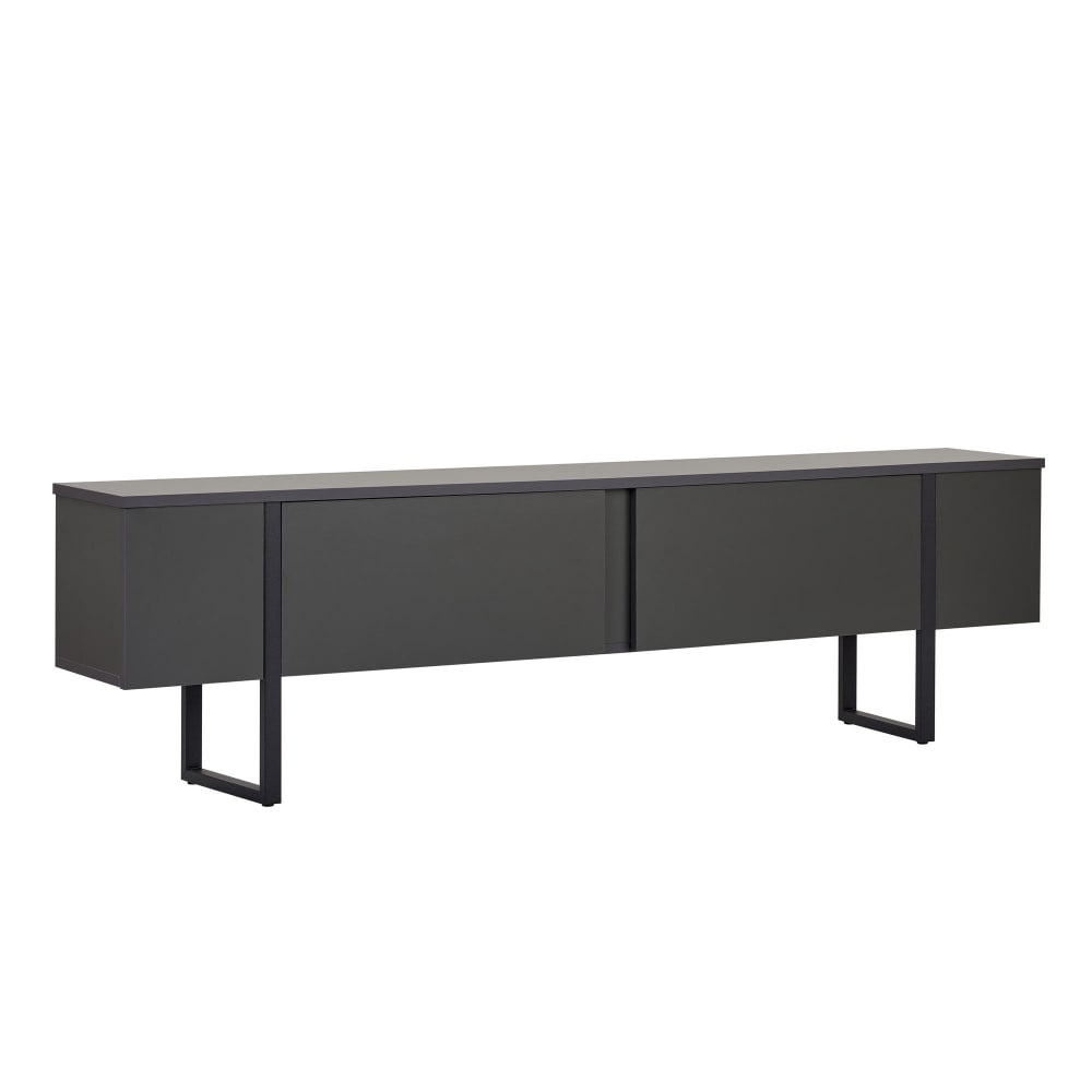 Meuble tv en bois gris 180 x 30 x 50 cm
