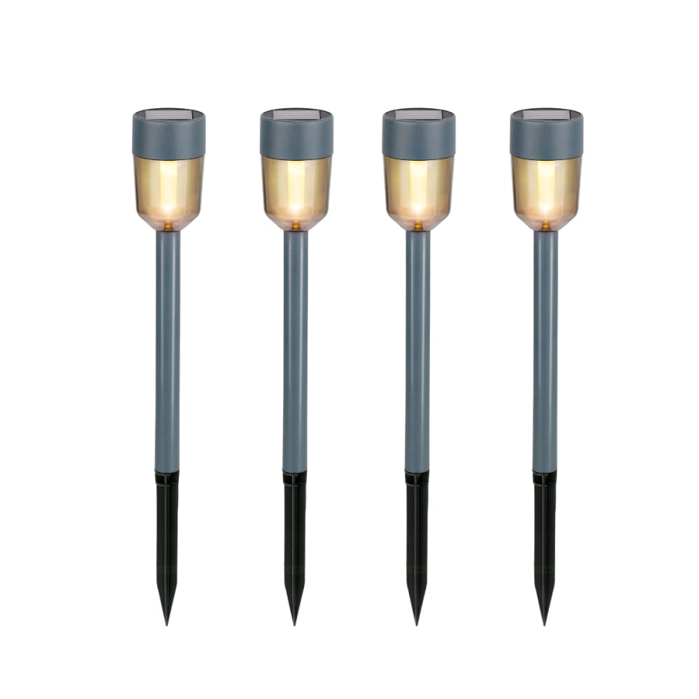Spot à piquer noir acier inoxydable h34.5xl5xl5cm