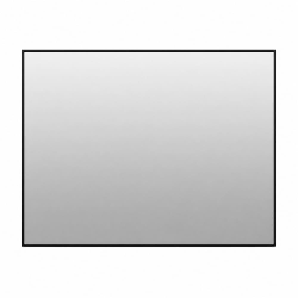 Miroir salle de bain en verre avec pose mixte noir 60x80 cm
