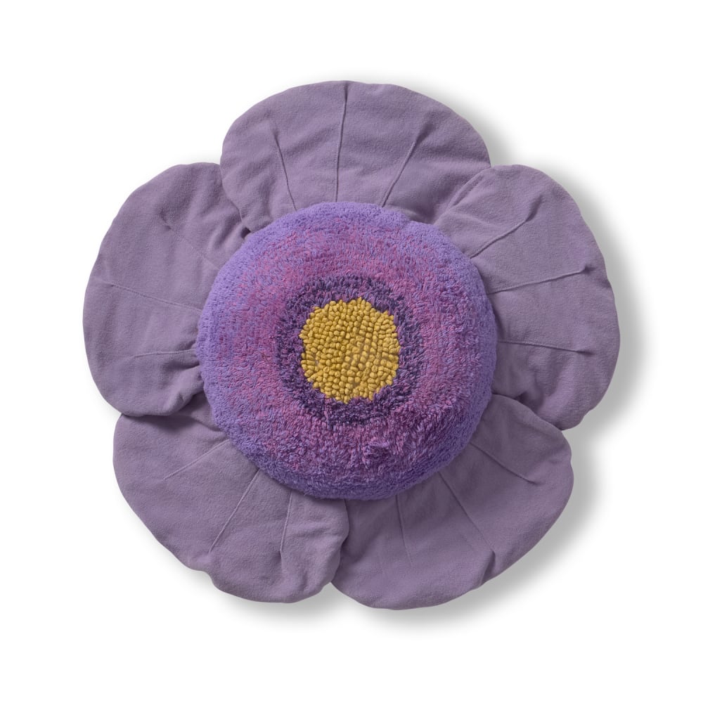 Lorena Canals Kinder-Bodenkissen aus violetter Baumwolle Ø80 cm Baumwolle Baby