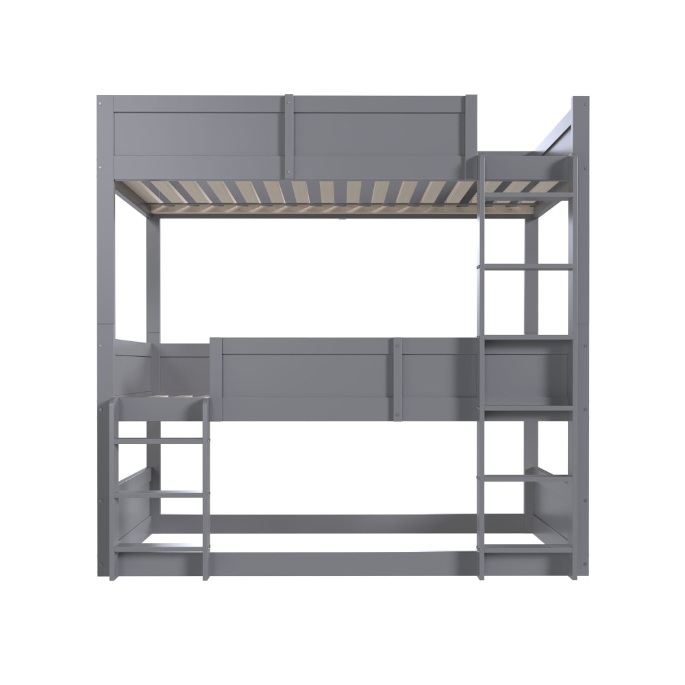 Modulares Dreifach Etagenbett grau 90x200 cm - Maisons Du Monde