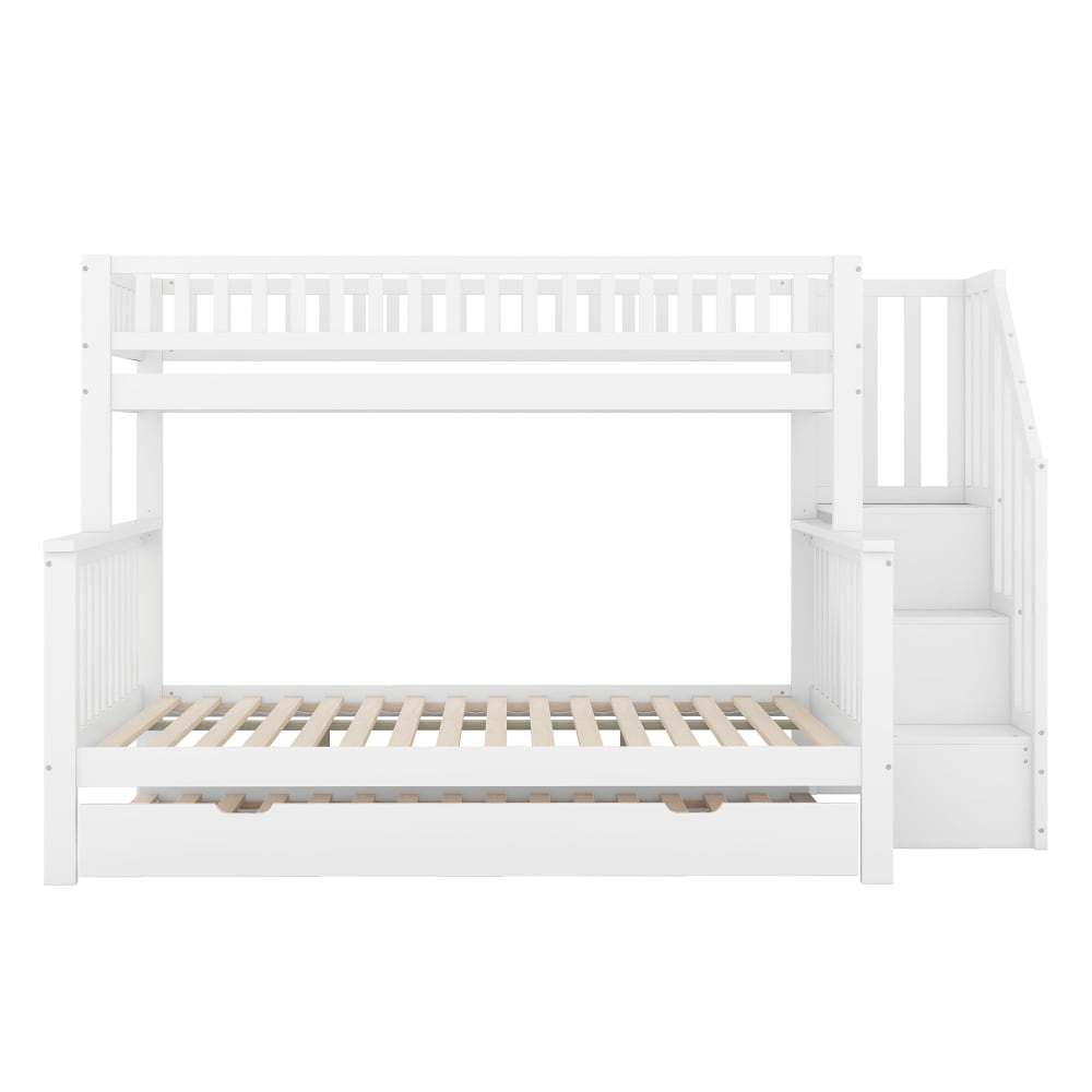 Etagenbett Ausziehbett Stauraum weiß 90x200 cm 140x200 cm -
