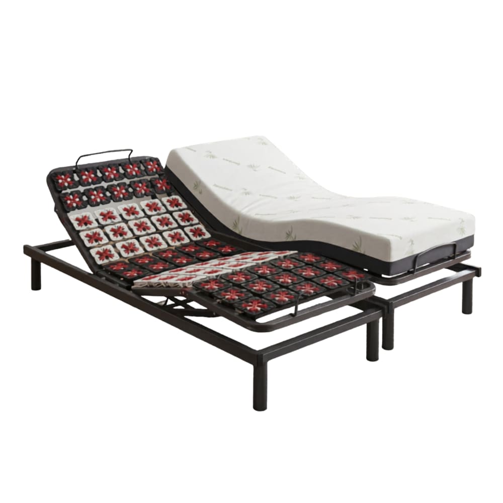 Sommier électrique et matelas de relaxation 2x70x200 cm