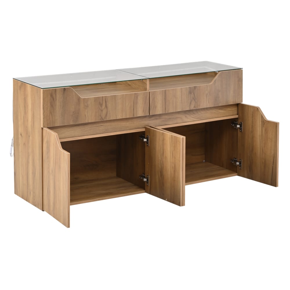 Bahuts en mdf avec plateau - verre