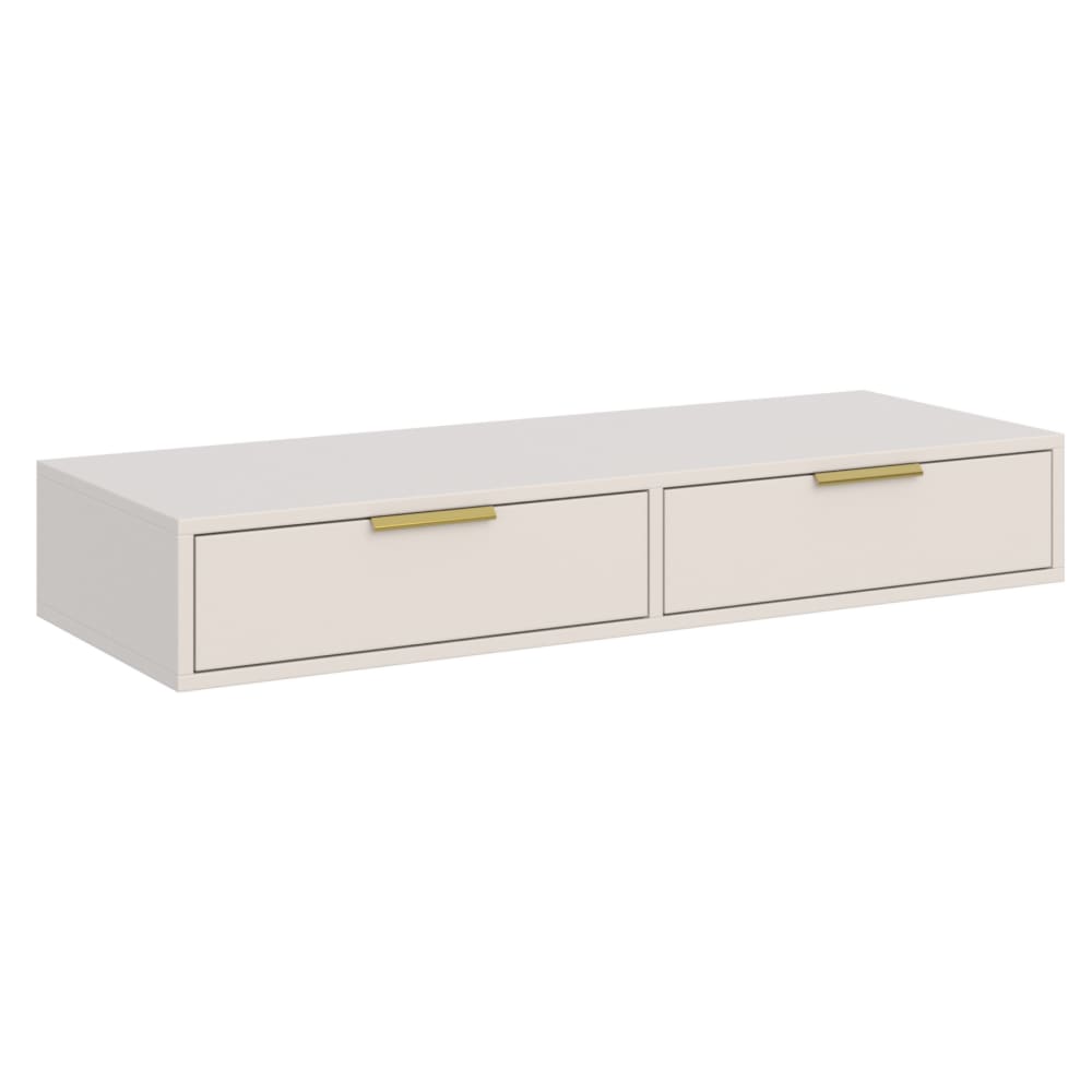 Coiffeuse 2 tiroirs - 110 cm - cachemire