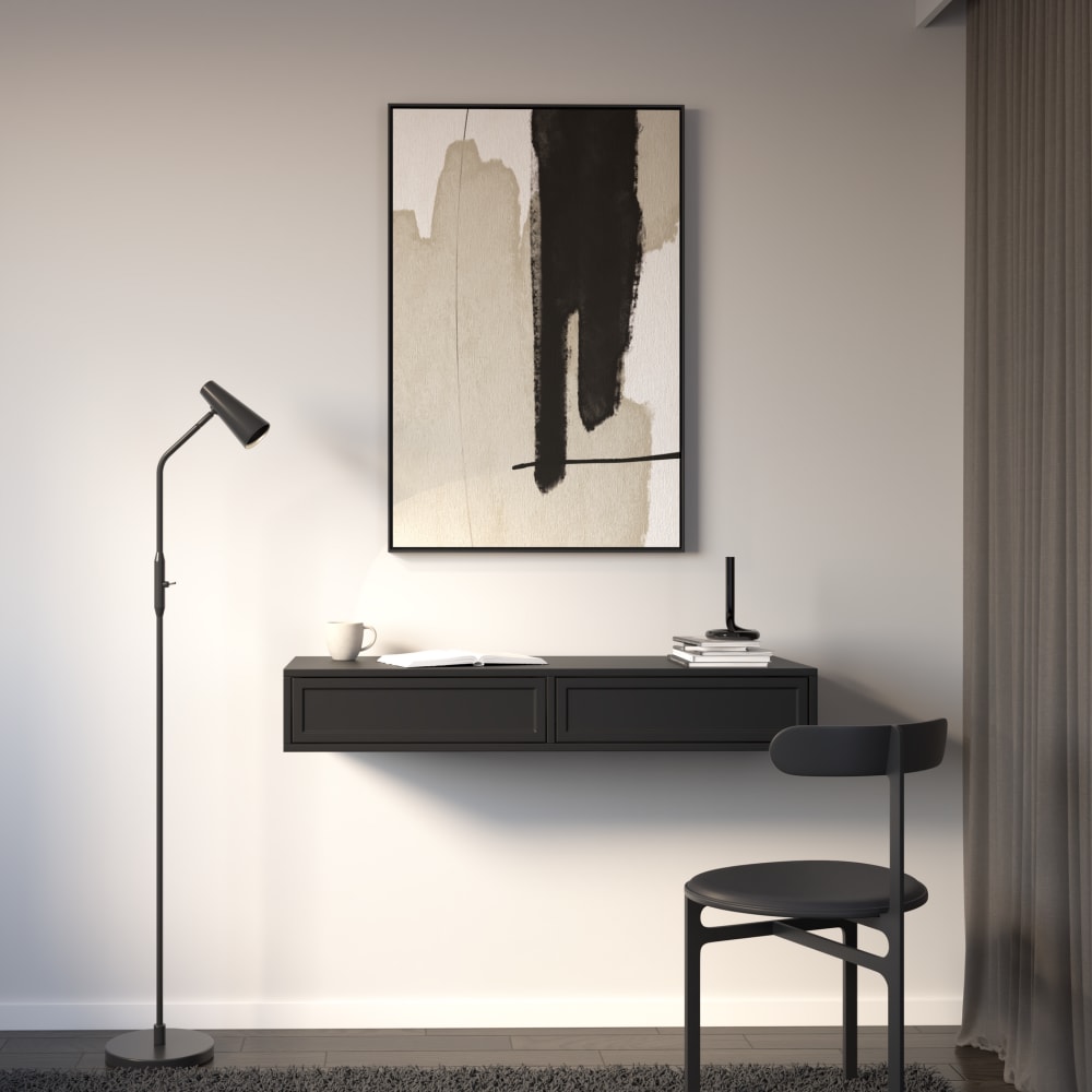 Schminktisch mit 2 Schubladen, Schwarz, 110 cm - Maisons Du Monde