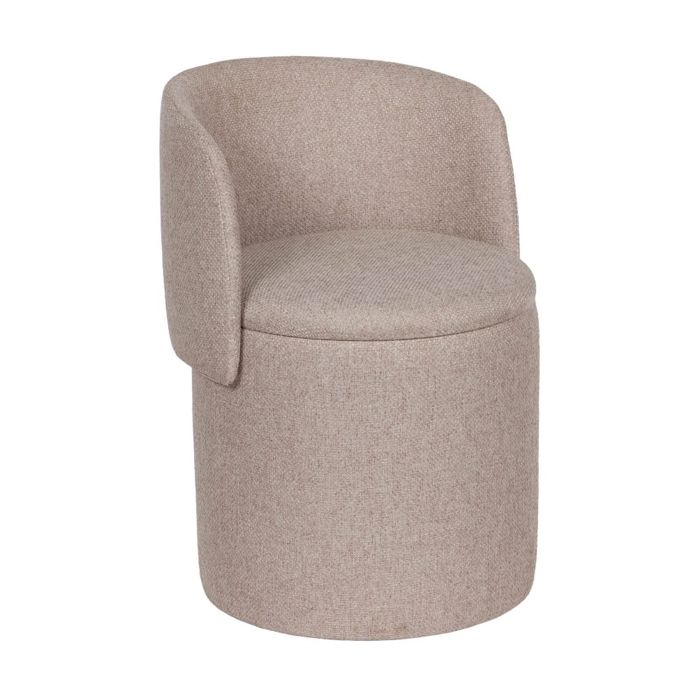 Pouf fauteuil  taupe marron