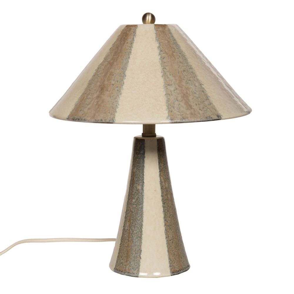 Lampe zélie e vert en céramique