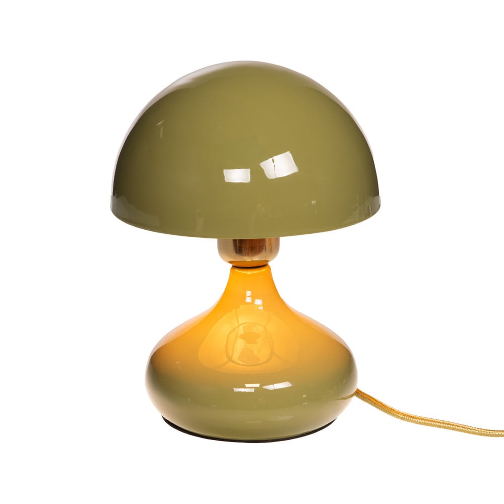 Lampe kaki vert en métal — vue 3