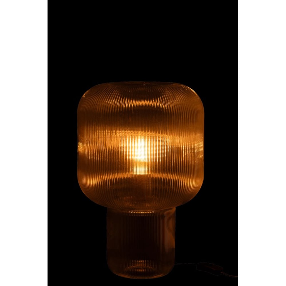 Lampe de table en verre transparent 29x29x42 cm — vue 4