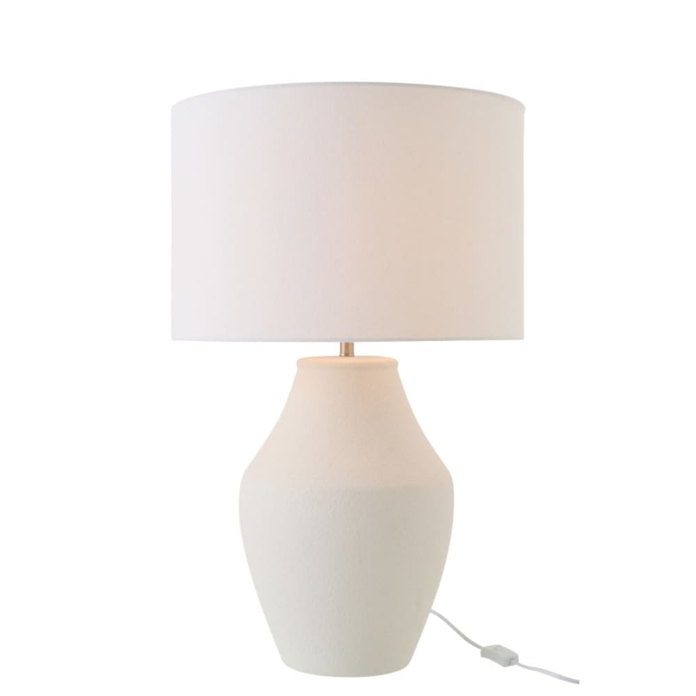 Lampe de table en céramique blanche 46x46x72 cm Lampe de table en céramique blanche 46x46x72 cm