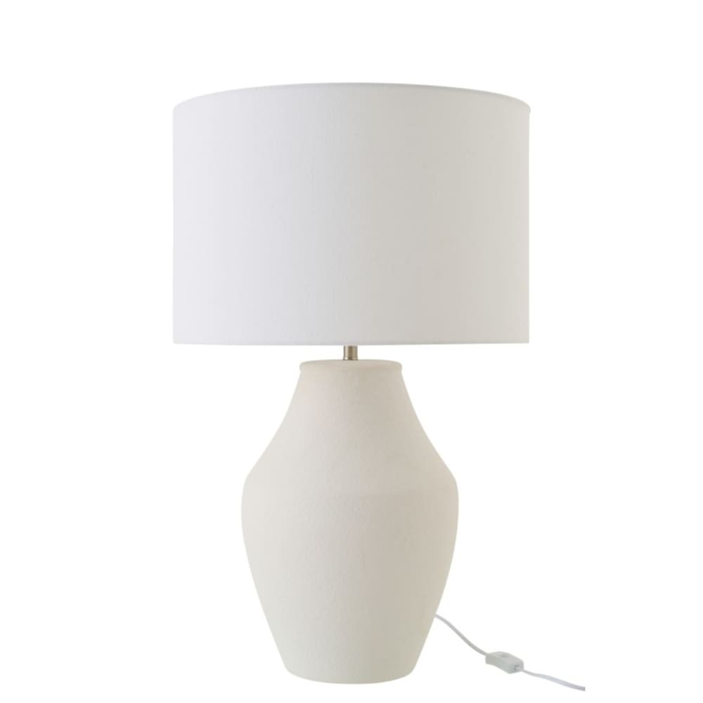 Lampe de table en céramique blanche 46x46x72 cm — vue 4