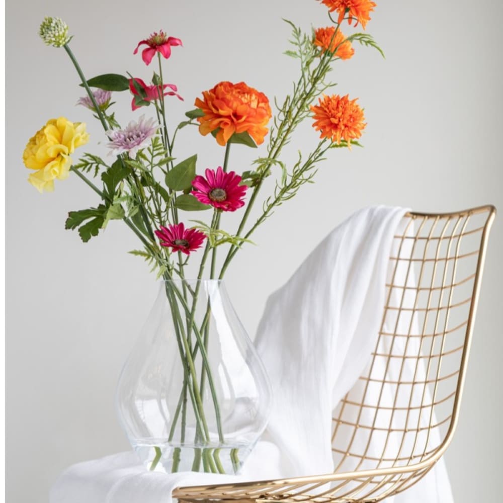 Vase en verre transparent 19x19x24 cm Vase en verre transparent 19x19x24 cm