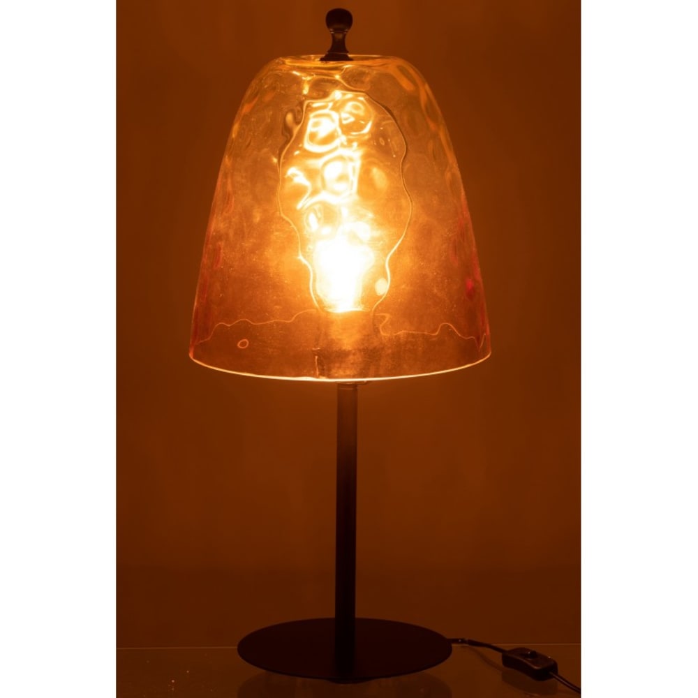 Lampe en verre jaune 58x28x28 cm — vue 4