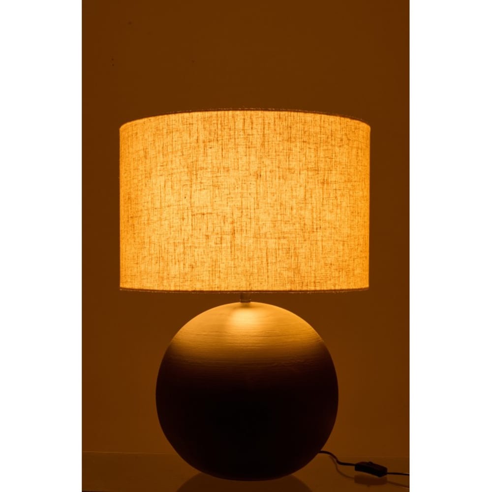 Lampe de table en céramique noire 43x43x62 cm — vue 4