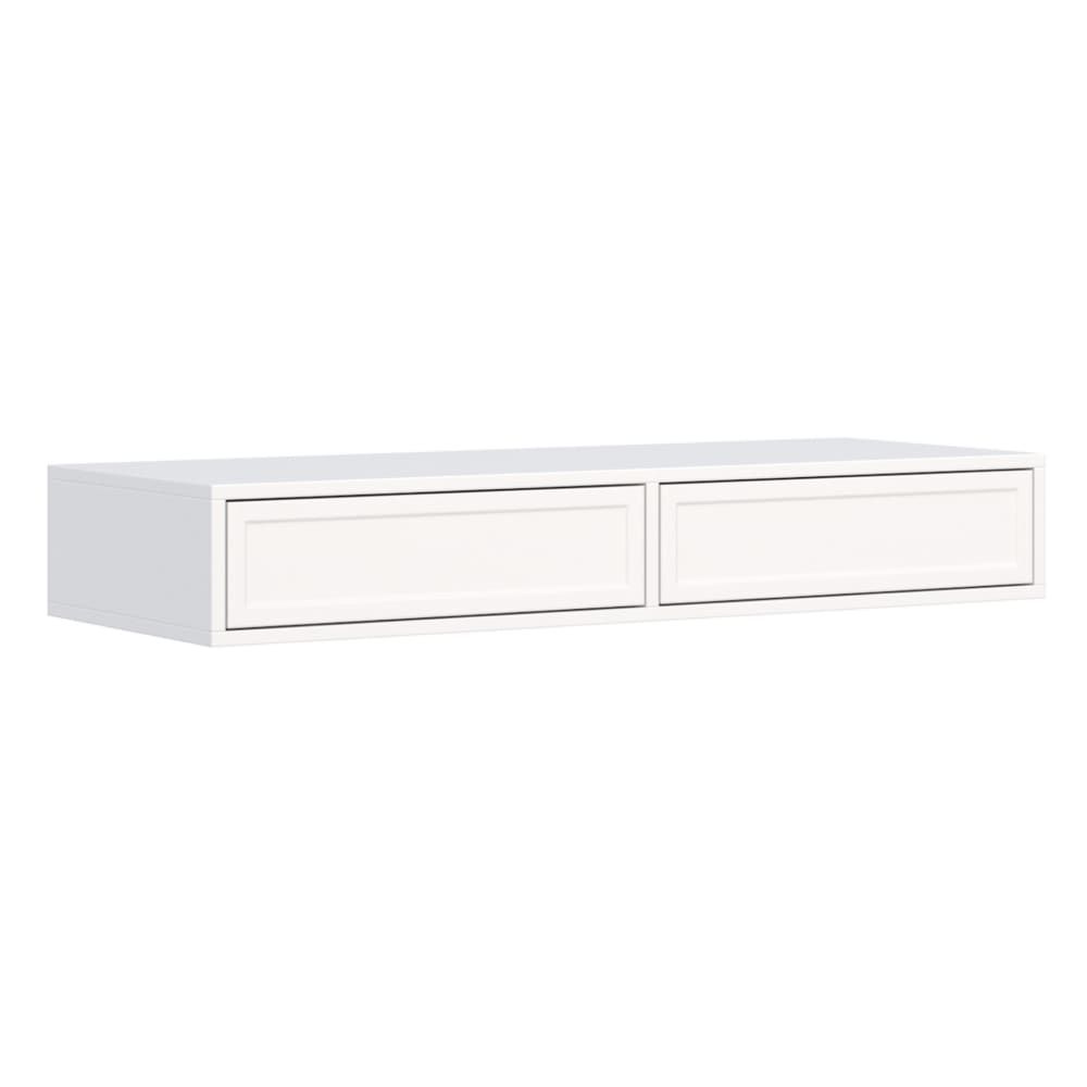 Selsey Schminktisch mit 2 Schubladen, Weiß, 110 cm style modern Weiß Spanplatte