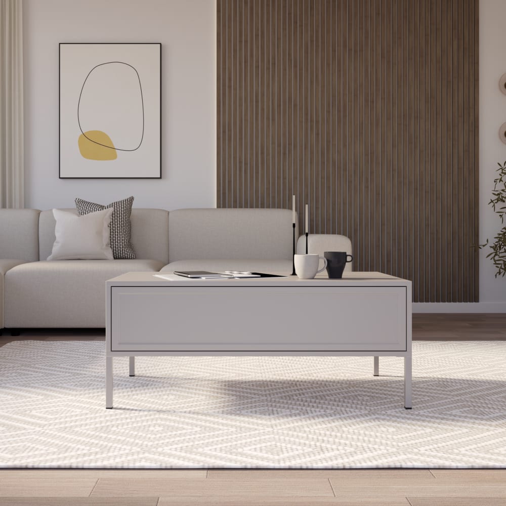 Couchtisch mit Schublade, kaschmir, 100x50 cm - Maisons Du Monde