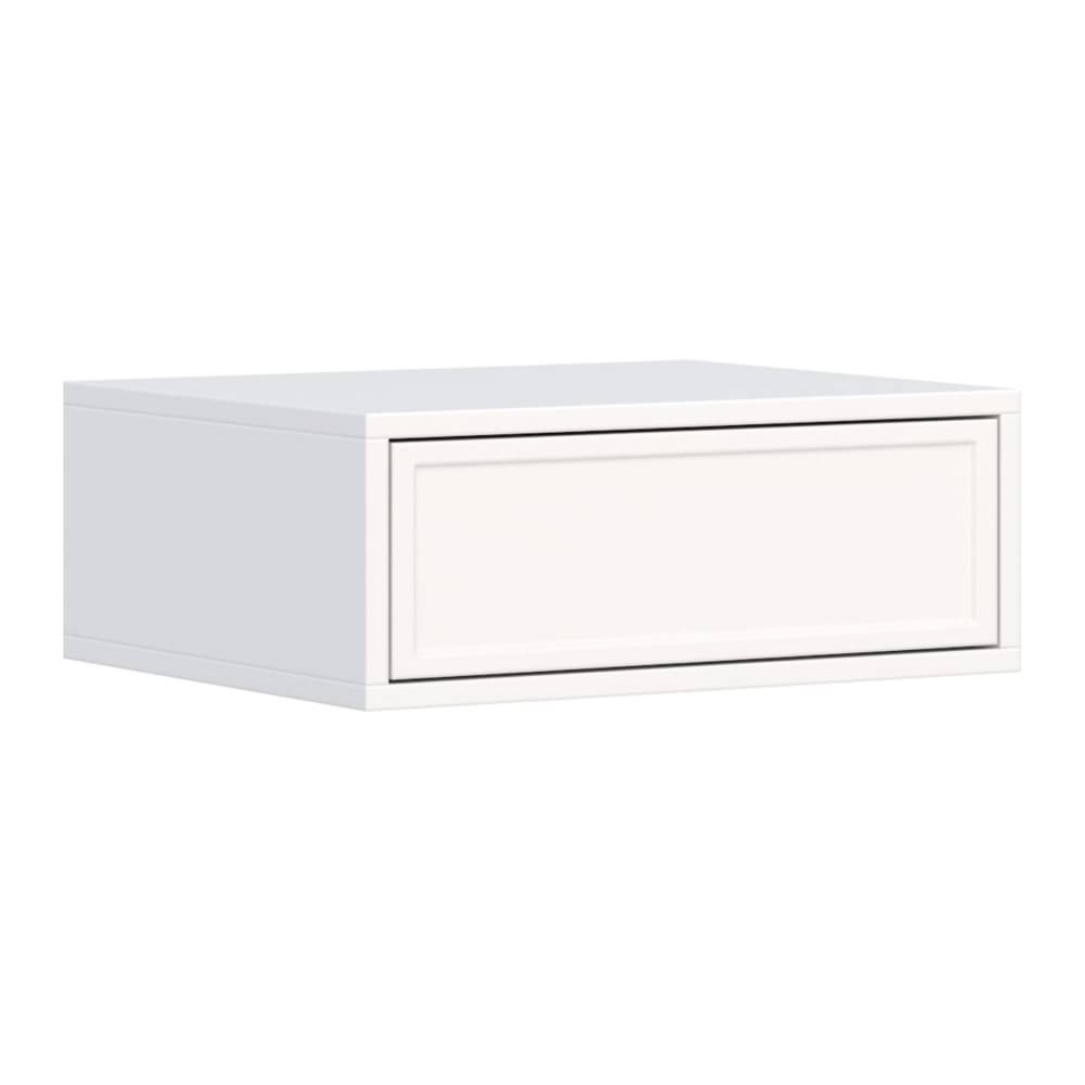 Selsey Nachttisch hängend mit Schublade - 50 cm - weiß - VELVETO style modern - Spanplatte