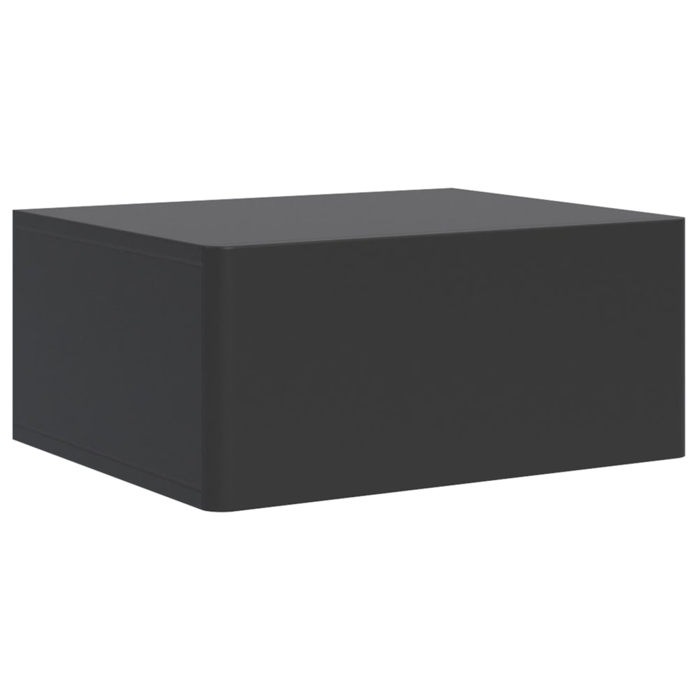 Selsey Hängenachttisch 1-schubladig, Schwarz, 50cm style modern Schwarz Spanplatte