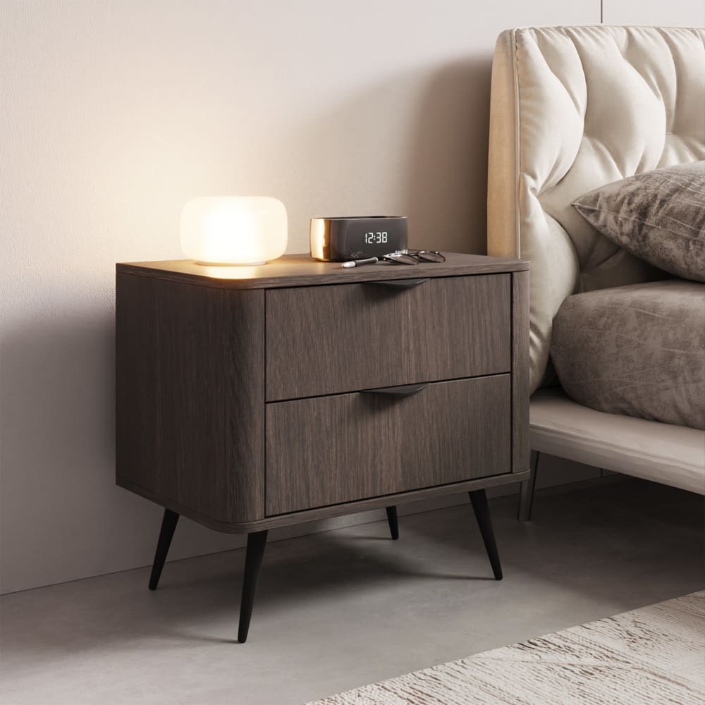 Nachttisch 2 Schubladen, Dunin-Eiche, 63 cm - Maisons Du Monde