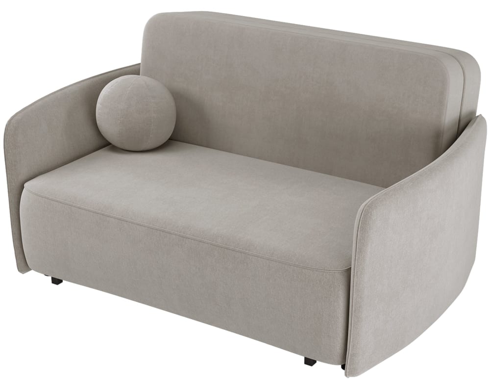 Selsey Schlafsofa, 165 cm, Hellbeige Chenille style modern - Holz