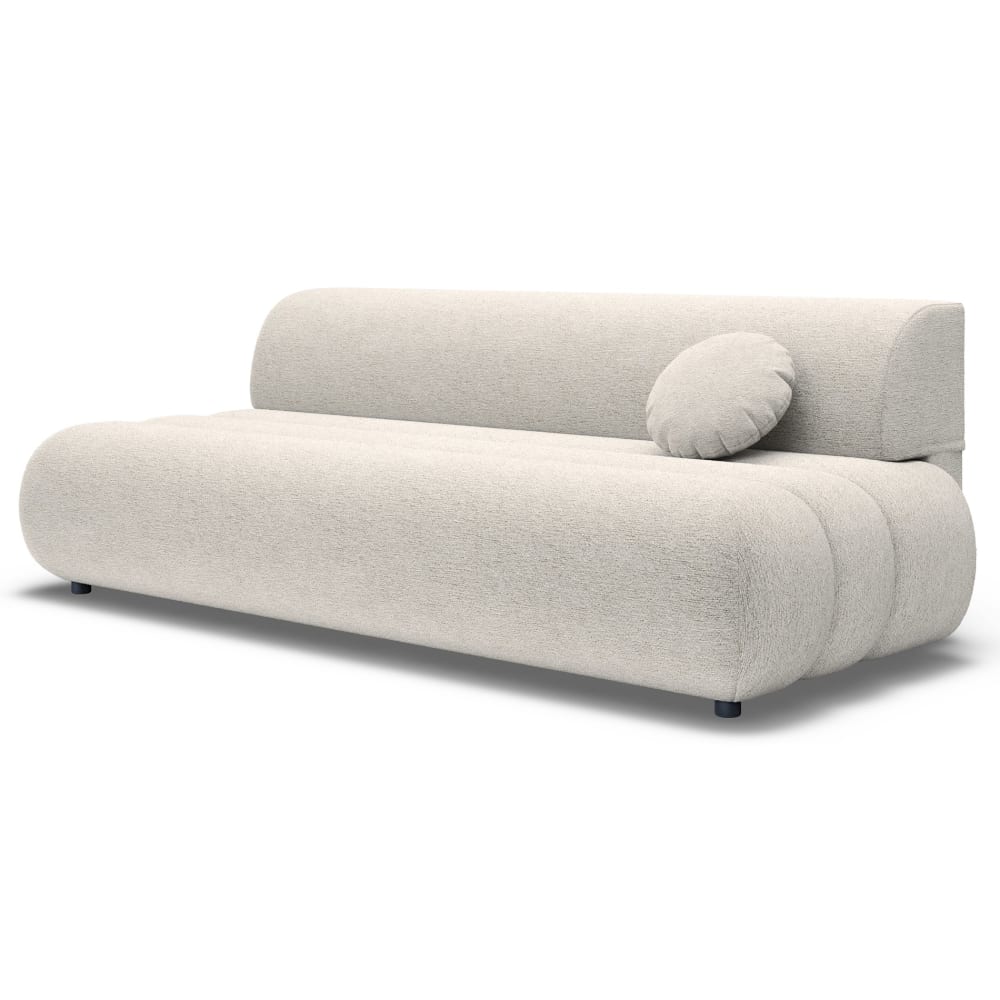 Selsey Schlafsofa, 214 cm, Hellbeige Chenille style modern - Holz