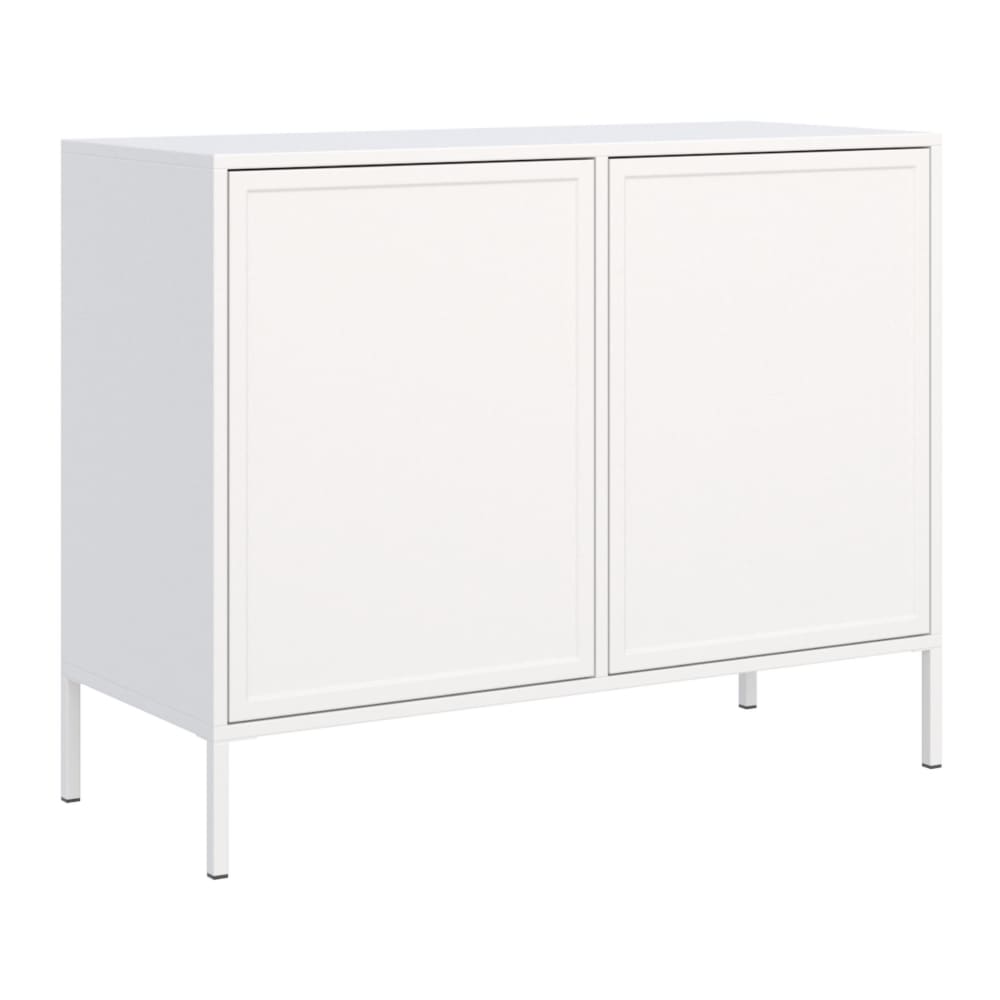 Selsey Sideboard 2-türig, Weiß, 100 cm style modern Weiß Spanplatte
