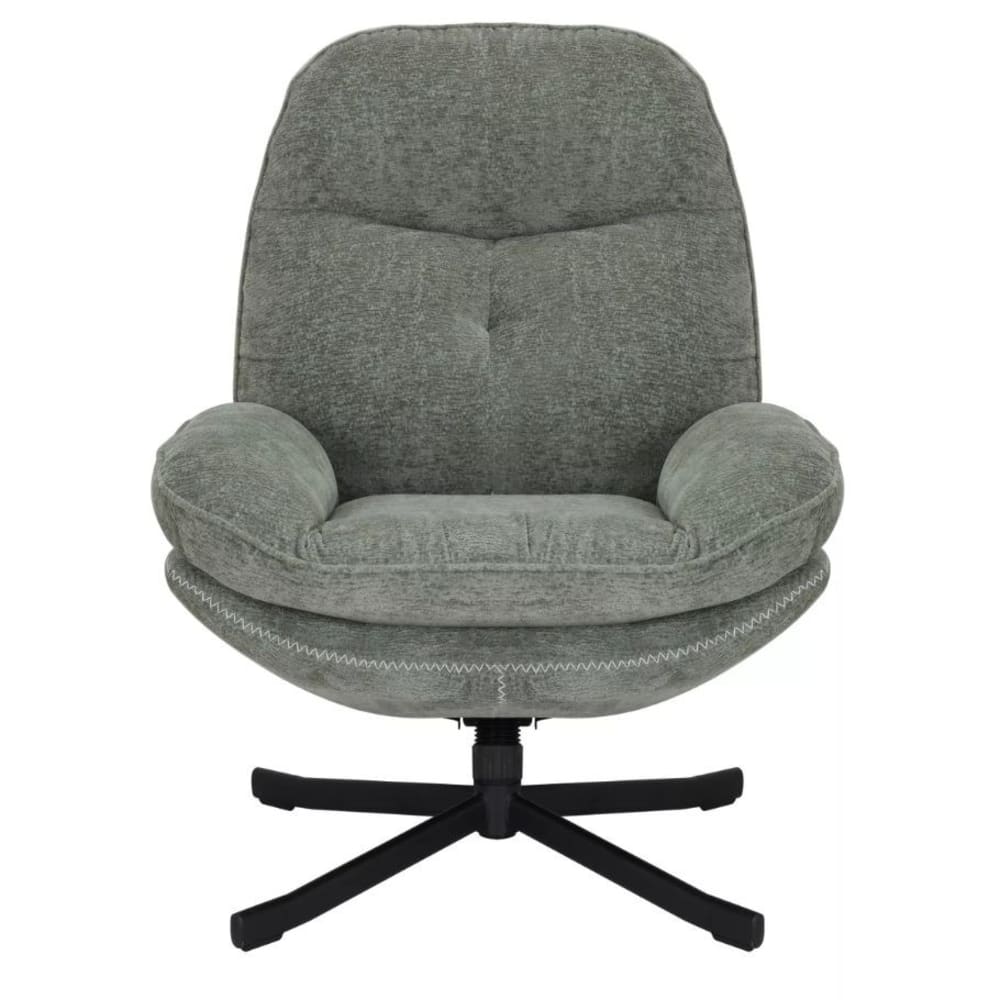 Fauteuil pivotant à 360°  en tissu de polyester sans accoudoirs
