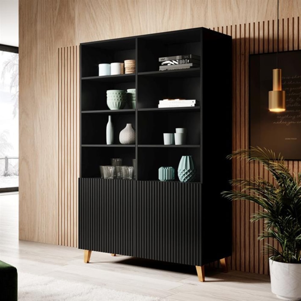 Armoire design noir mat sans option 176 x 100cm