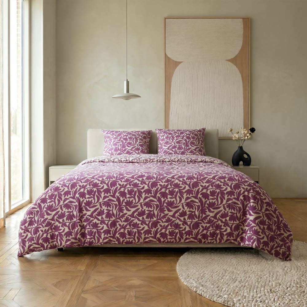 Pack housse de couette + taie(s) d'oreiller coton osmose 220x240 cm