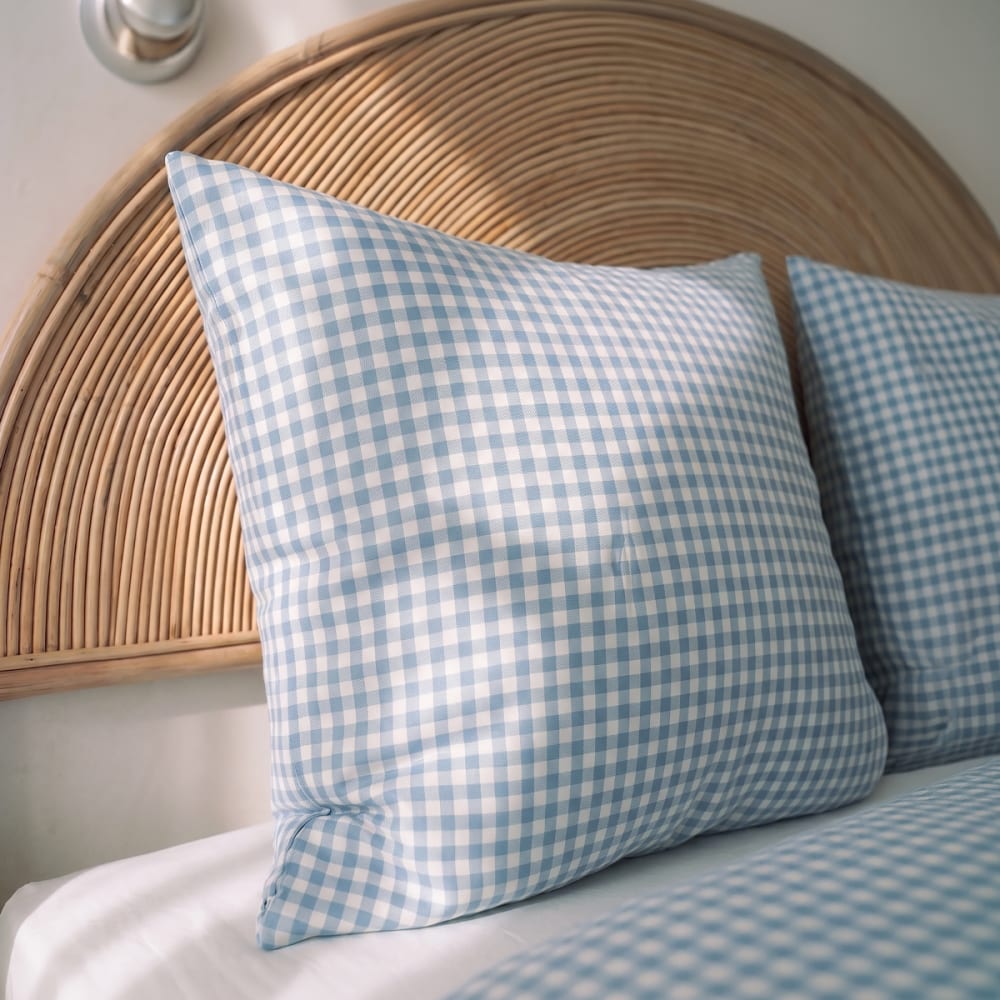 Pack housse de couette + taie(s) d'oreiller coton vichy 200x200 cm — vue 4