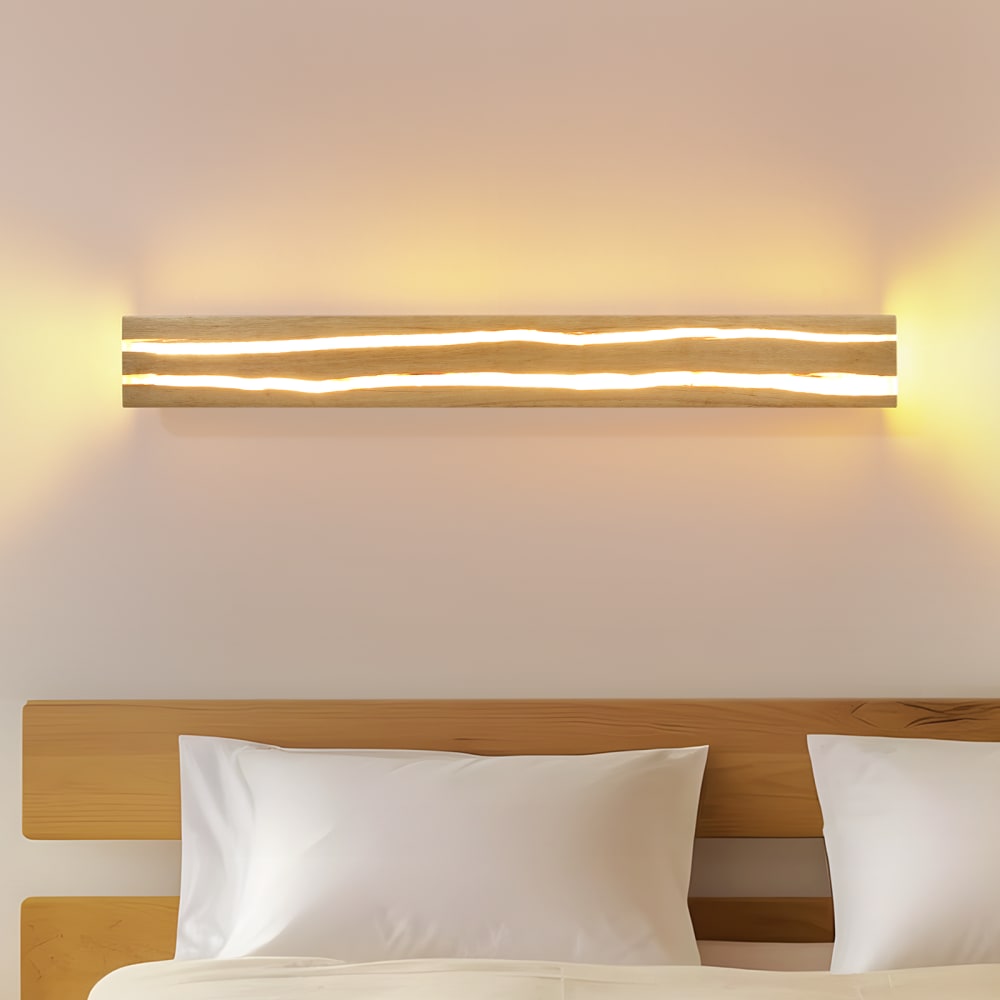 Applique murale brun 80x10x6.5cm led — vue 3