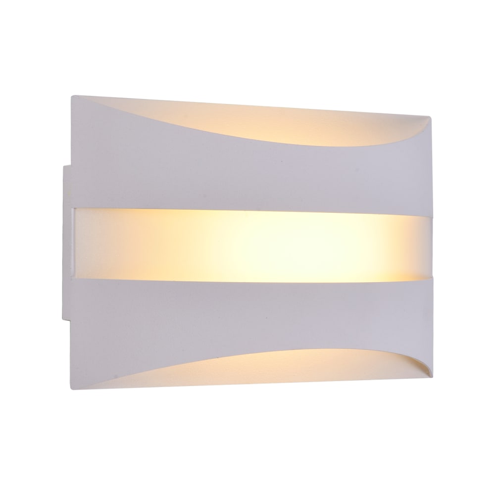 Applique murale fer blanc 21x13x8cm led