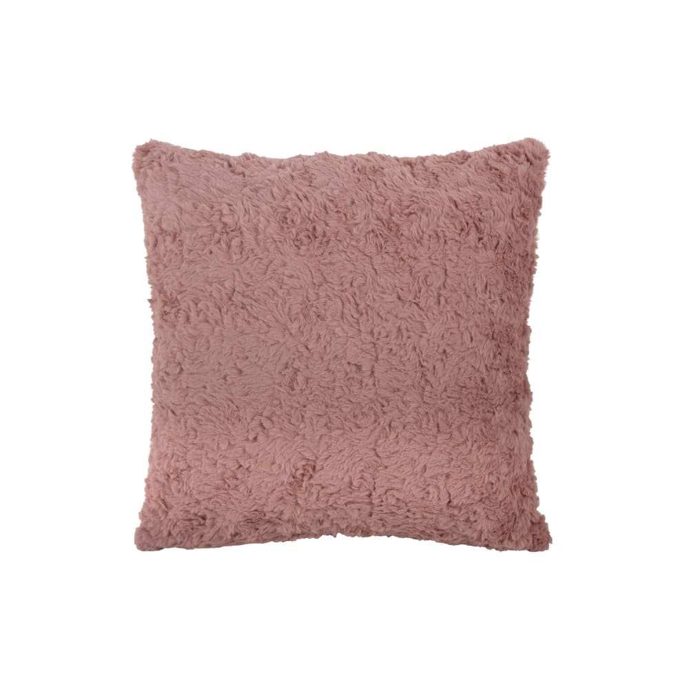 Coussin polyester rose 45x45x15cm