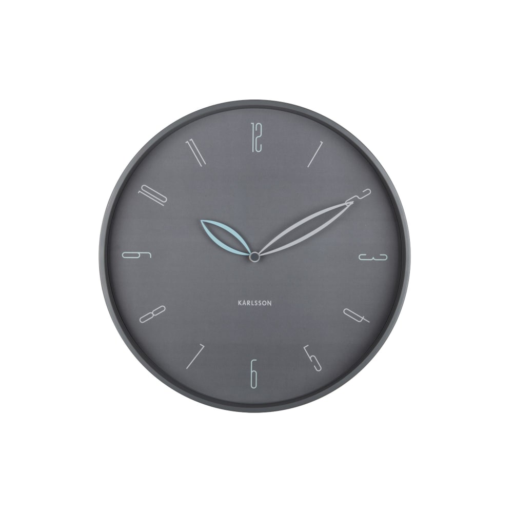 horloge murale fer gris