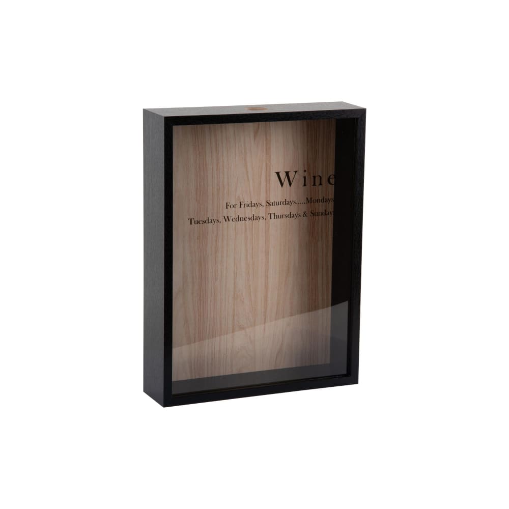 Present Time Wanddekoration aus MDF, schwarz, 8x30x40cm style modern - Spanplatte