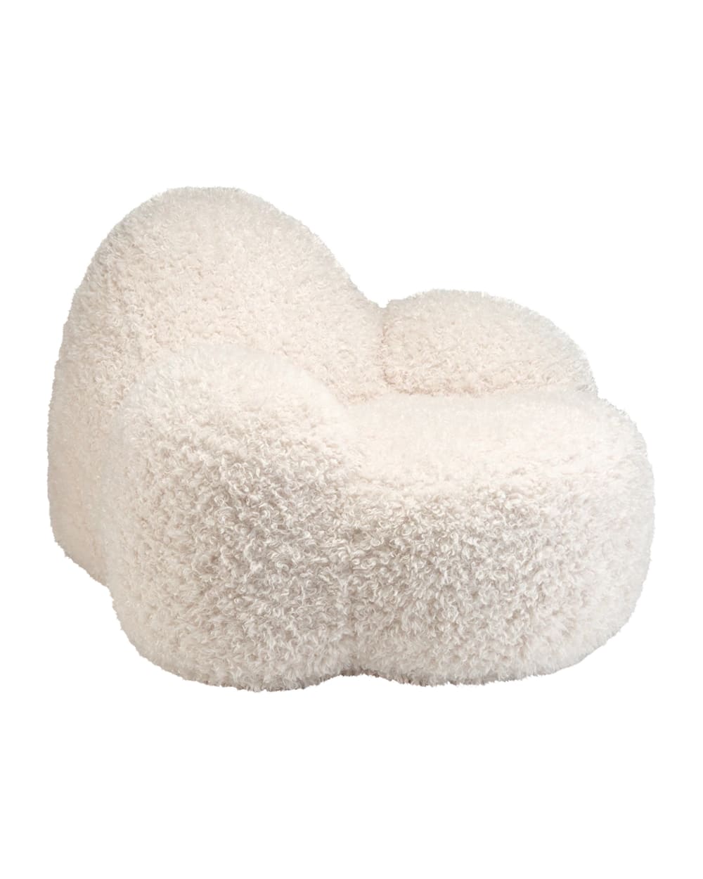 Wigiwama Momo Sessel für Teenager aus Polyester 60 x 90 x 100 cm, Cremeweiß Öko-Tex Zertifikat Pes - Polyester Jugendliche