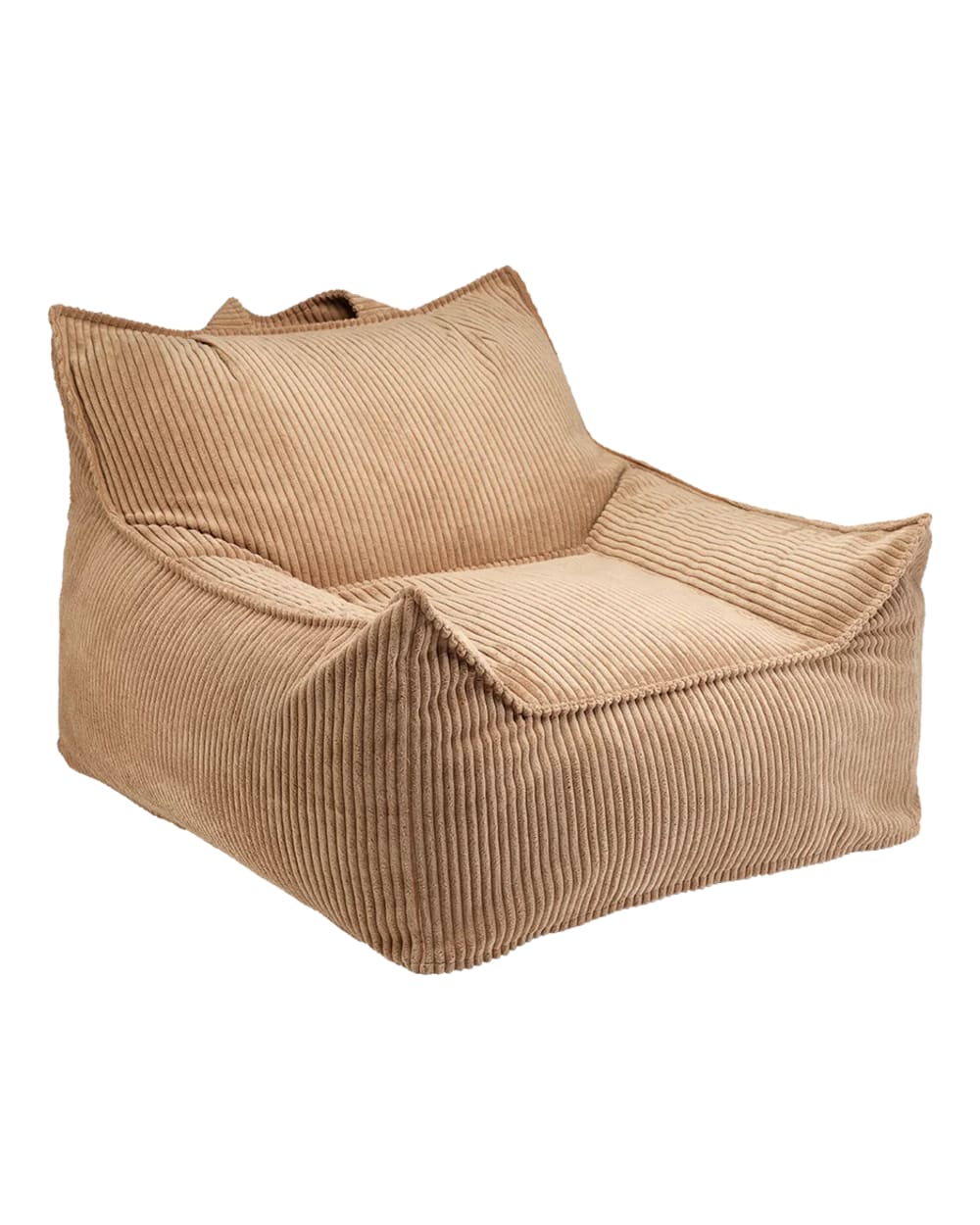 Wigiwama Club Sessel für Teenager aus Breitcord 56 x 90 x 82 cm, Toffee BRAUN Öko-Tex Zertifikat PES - POLYESTER Jugendliche